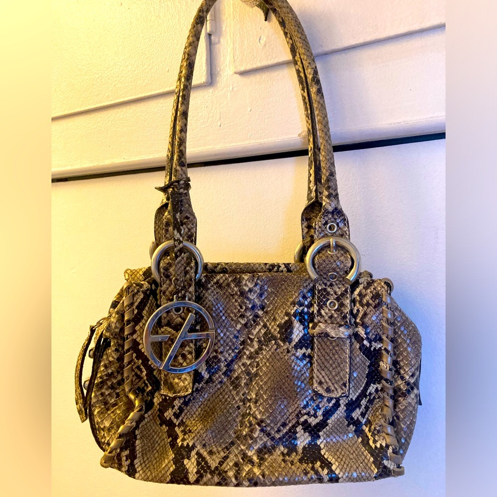 FRANCESCO BIASIA Snakeskin Shoulder Bag